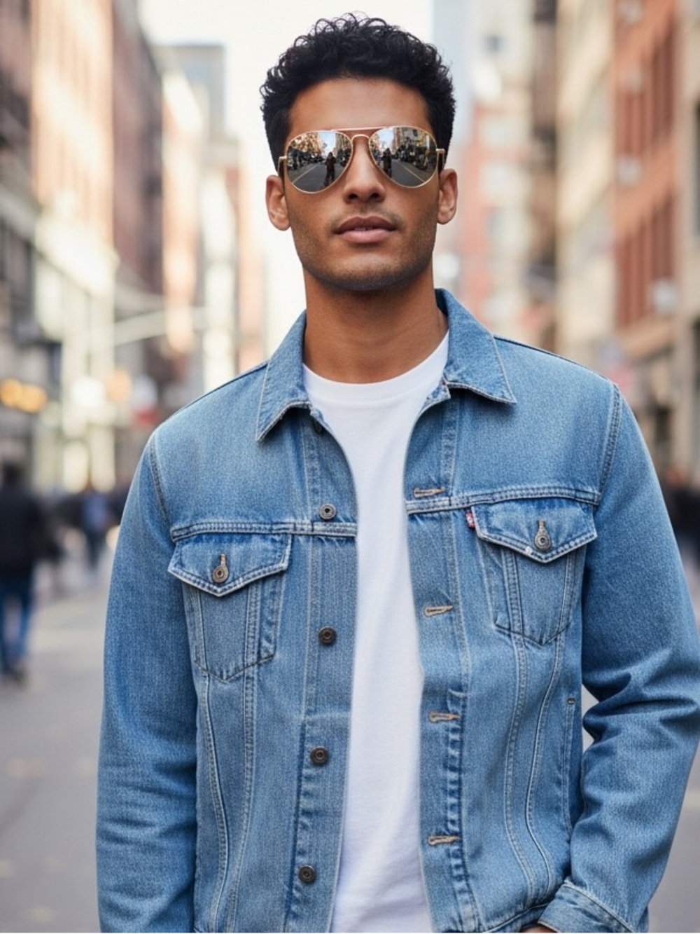 Ray-Ban Aviator Sunglasses RB3026 58-14mm Gold/Silver Mirror Lens 001/30 Unisex - Picture 4 of 17
